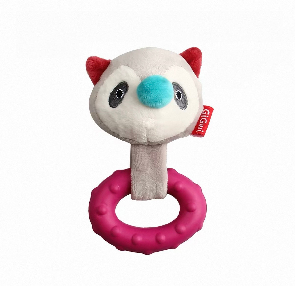 GiGwi Q-Cute Plush & Rubber Squeaky Dog Toy