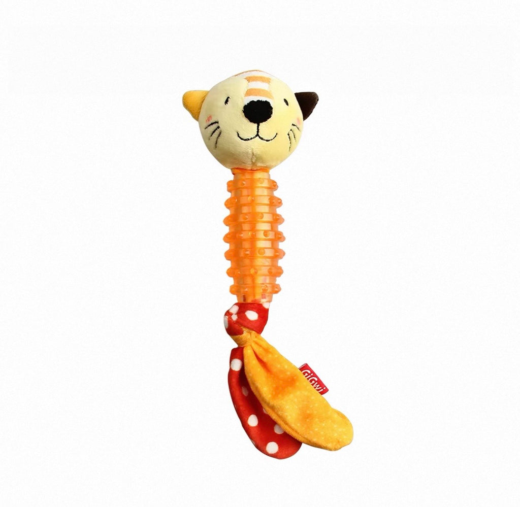 GiGwi Q-Cute Plush & Rubber Squeaky Dog Toy