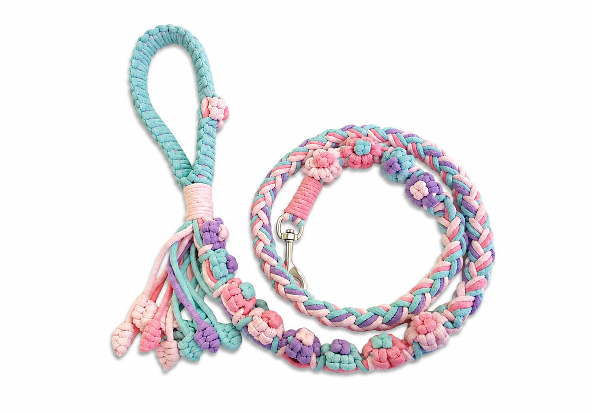 Hand-Braided Rope Dog Leash