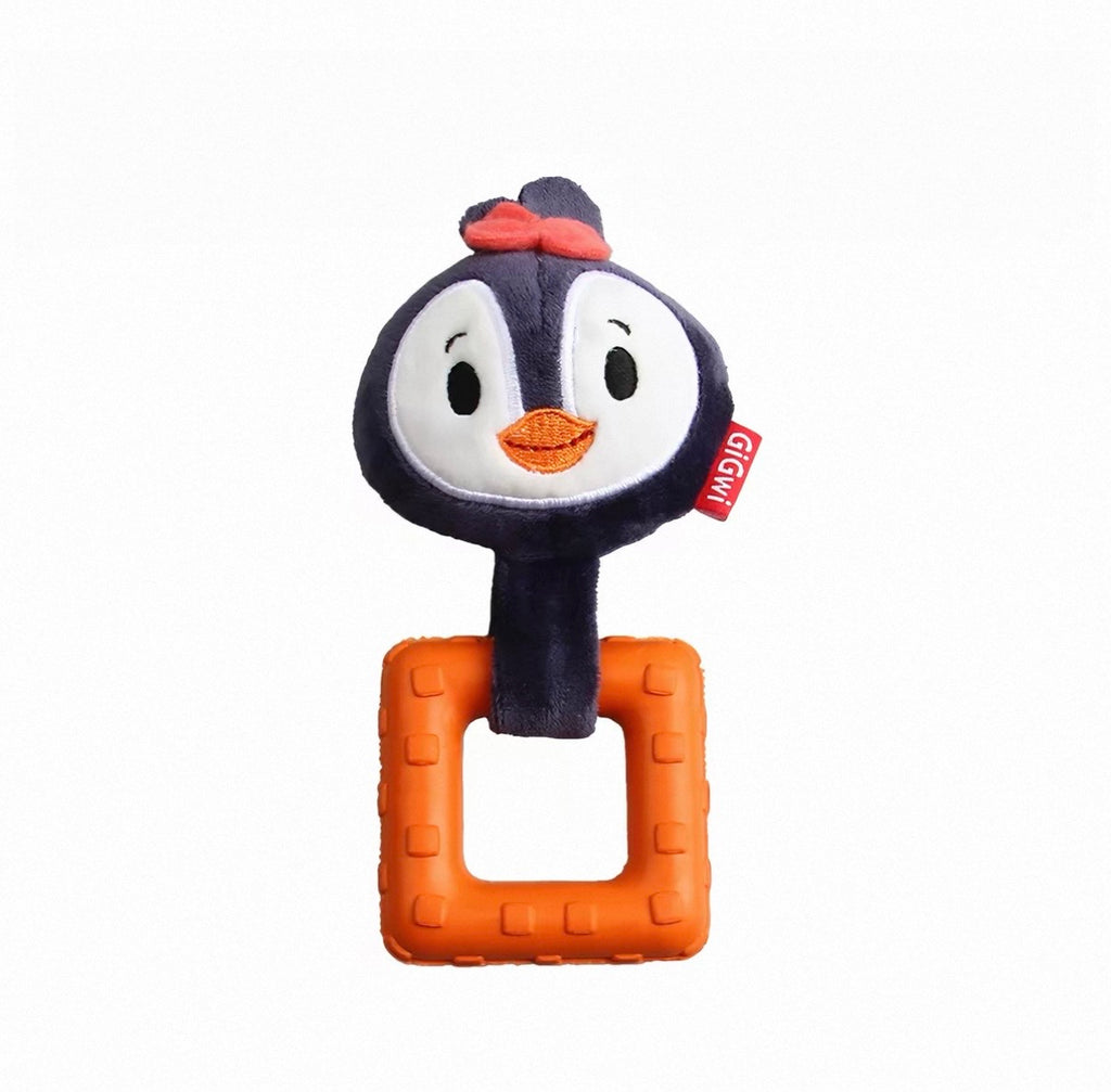 GiGwi Q-Cute Plush & Rubber Squeaky Dog Toy